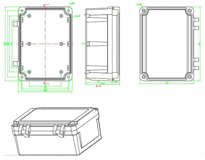Aluminum Project Box Enclosure Case Electronic Diy