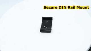 Aluminum 35mm Din Rail Fixed Clamp Black DIN Rail Mounting Clip Snap for Relay Mounting