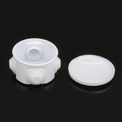 50x50mm ABS Electronic Junction Box Hole With Rubber Stopper Sealed Box Dustproof