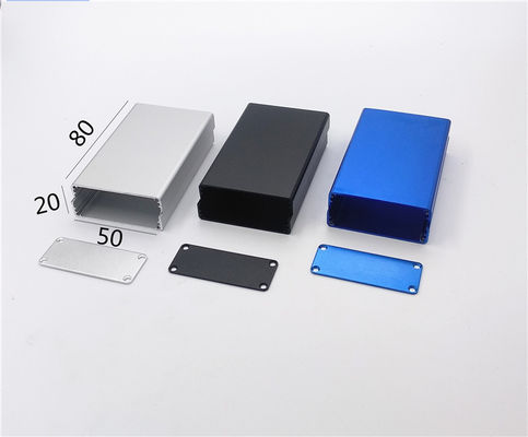 50*20*80mm Divided Body  Sandblasting Surface Extruded Aluminum Enclosure Boxes