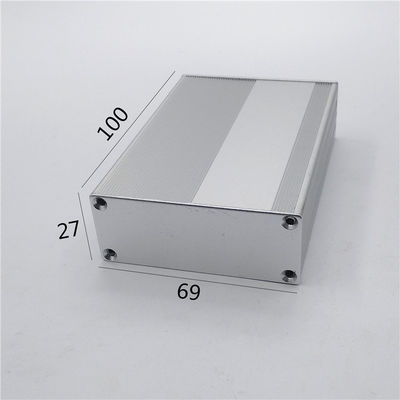 69*27*100mm Divided Body  Sandblasting Surface Aluminum Extrusion Electronic Enclosure