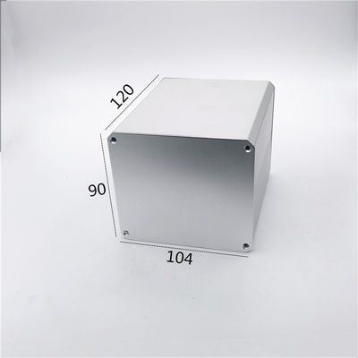 104*90*120mm Sandblasting Aluminum Square Tubing Extruded Enclosures For Electronics