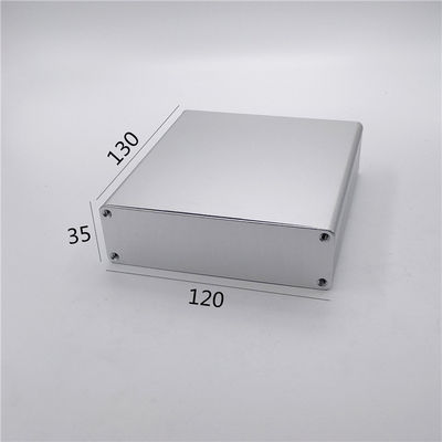 120*35*130mm Sandblasting Squre Extruded Aluminium Electronic Enclosures