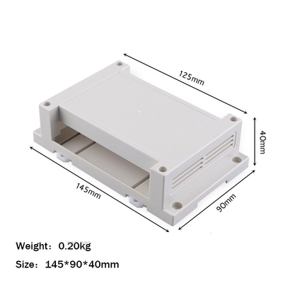 PLC Din Rail Enclosure For Electronic Diy Switch Box Cable Junction Box 145*90*40 Mm