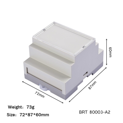 72*87*60mm Din Rail Enclosure For Electronic Project Industrial Diy Fireproof Wire Box