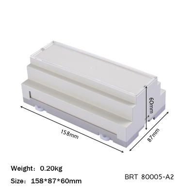 158*87*60mm Plastic Din Rail Enclosure For Project ABS Pcb Board Circuit Shell