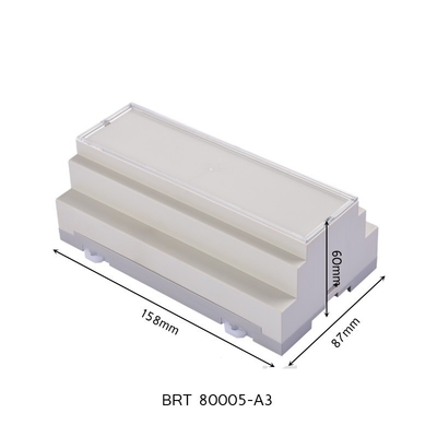 158*87*60mm Plastic Din Rail Enclosure For Project ABS Pcb Board Circuit Shell