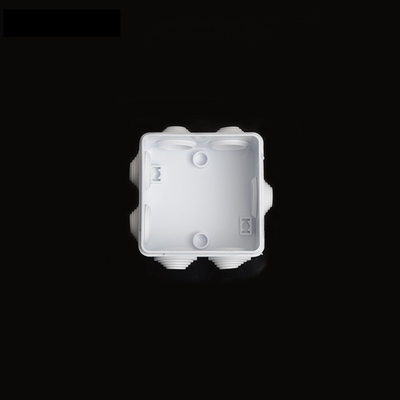 85x85x50mm IP65 ABS Waterproof Junction Box Knockout Holes With Stopper