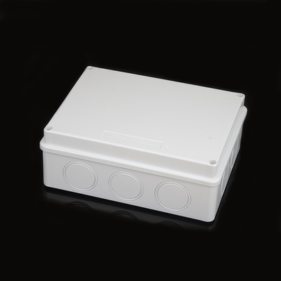 200x155x80mm Plastic Enclosure Sealed Knockout Waterproof Junction Box With Stopper