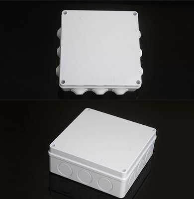 200x200x80mm 12 Entry Holes IP65 Abs Waterproof Junction Box With PVC Stoppers