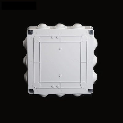 200x200x80mm 12 Entry Holes IP65 Abs Waterproof Junction Box With PVC Stoppers