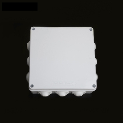 200x200x80mm 12 Entry Holes IP65 Abs Waterproof Junction Box With PVC Stoppers