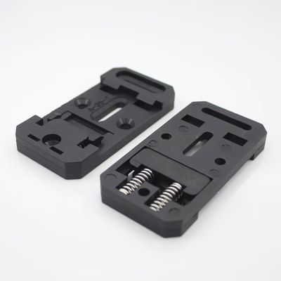 35mm Wide 67.5mm Long Nylon PA66 DIN Rail Clips Mount Holder  A-35-2 In Black and Grey Color