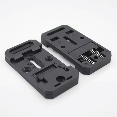 35mm Wide 67.5mm Long Nylon PA66 DIN Rail Clips Mount Holder  A-35-2 In Black and Grey Color
