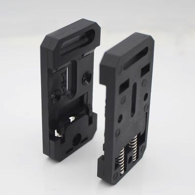 35mm Wide 67.5mm Long Nylon PA66 DIN Rail Clips Mount Holder  A-35-2 In Black and Grey Color