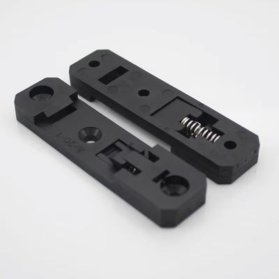 Black Width 20mm Plastic PA  Universal DIN Rail Mount Clip PCB Circuit Board Mounting Bracket DIN Rail Mounting PCB Carrier PCB Bracket A-20-1