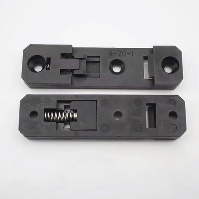 Black Width 20mm Plastic PA  Universal DIN Rail Mount Clip PCB Circuit Board Mounting Bracket DIN Rail Mounting PCB Carrier PCB Bracket A-20-1