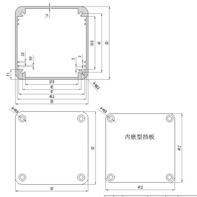 Customizable Design Anodizing White and Black Metal Aluminum Housing Aluminum Box For networking Equipment Size 52*52*80mm