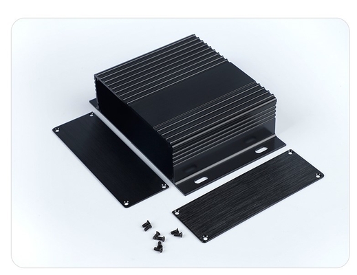 118*41*150mm Aluminum Heat Sink Case Split Body Enclosure For Switch Network