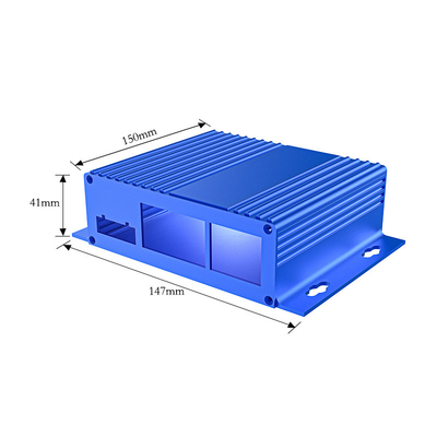 118*41*150mm Aluminum Heat Sink Case Split Body Enclosure For Switch Network