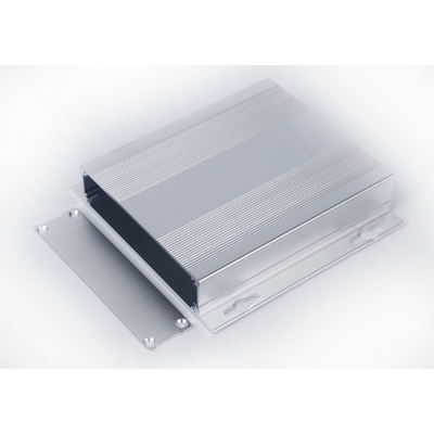 Split Body Black Anodized Aluminum Enclosure With Flanged Walll Mount 107*27*120mm
