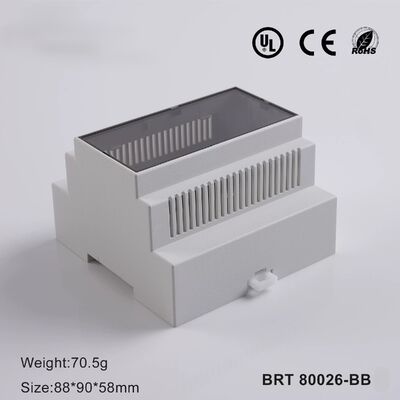 5 Module DIN Rail Enclosure for PCB & Electronics DIN Rail Box In UL 94 V0 Material