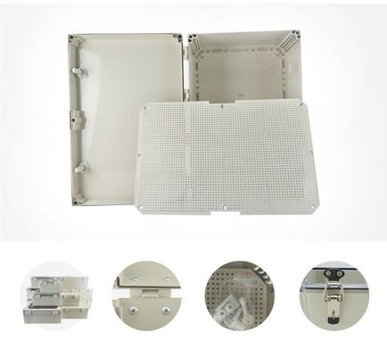 600x400x195mm Universal Electrical Hinged Plastic Enclosures