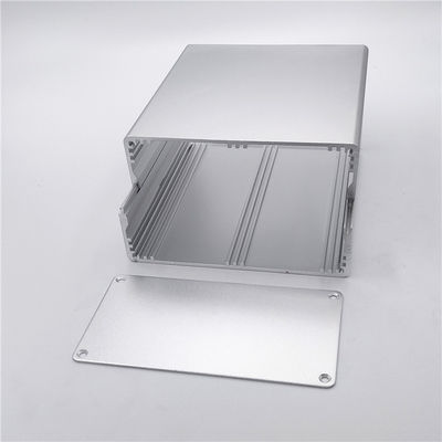 120*63*130mm Sandblasting Squre Aluminium Extrusion Enclosure With PCB Slot