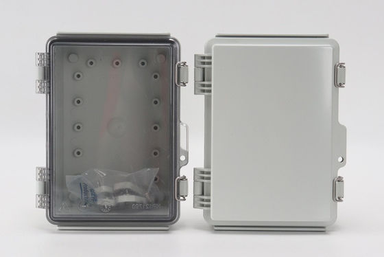 IP65 Hinged Plastic Enclosures Weatherproof With SS Latch