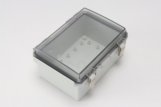 IP65 Hinged Plastic Enclosures Weatherproof With SS Latch