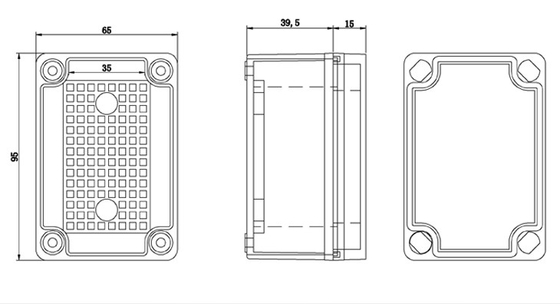 95*65*55mm Plastic Electronic Project Box Enclosure Instrument Case DIY IP66