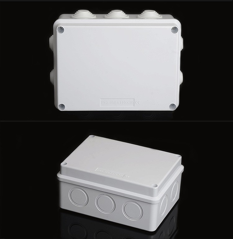 10 Entry Holes Rectangular Junction Box Electrical Knockout Boxes ...