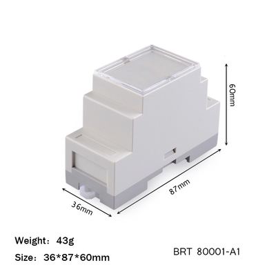 Electronic Project Box Din Rail Enclosure 36*87*60mm For Industry Control Enclosure