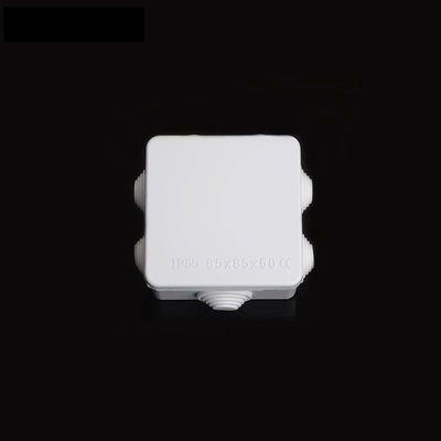 85x85x50mm IP65 ABS Waterproof Junction Box Knockout Holes With Stopper